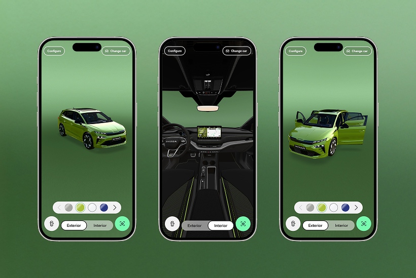 Škoda Enyaq RS 3D Configurator & AR Experience