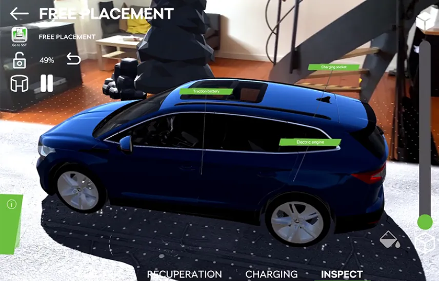 ar presentation skoda enyaq